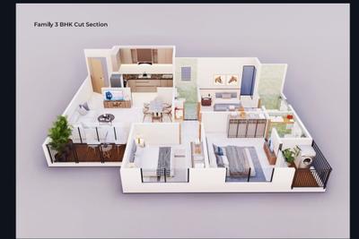 Image of 948 Sq.ft 2 BHK Apartment / Flat for sale in Santiago Skymont, Charholi Budruk, Pune for Rs. 5315658