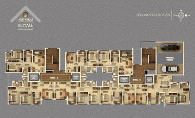 Image of 519 Sq.ft 2 BHK Apartment / Flat for sale in Adityaraj Royale, Vikhroli East, Mumbai for Rs. 14000000