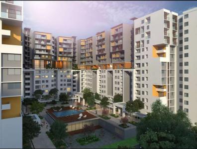Image of 1555 Sq.ft 3 BHK Apartment / Flat for rent in Casagrand ECR 14, Kanathur Reddikuppam, Chennai for Rs. 45004