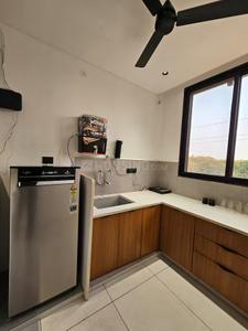 Kitchen Image of 1400 Sq.ft 2 BHK Apartment / Flat for rent in Vijay Nagar Indore for Rs. 23000