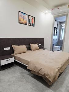 Bedroom Image of 850 Sq.ft 1 BHK Builder Floor for rent in Sector 15 Gurgaon for Rs. 35000