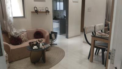 Living Room Image of 600 Sq.ft 1 BHK Apartment / Flat for sale in Arihant Aaradhya, Kalyan West Kalyan for Rs. 3400000
