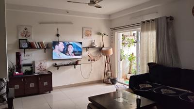 Living Room Image of 1740 Sq.ft 3.5 BHK Apartment / Flat for rent in Mantri Webcity3B, Narayanapura Bengaluru for Rs. 50000