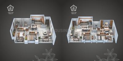 Image of 1350 Sq.ft 3 BHK Apartment / Flat for sale in Sahyadri Plumeria, Moshi, Pune for Rs. 10175094