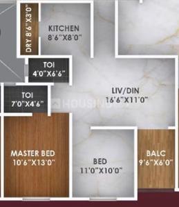 Image of 1003 Sq.ft 2 BHK Apartment / Flat for sale in Mahalaxmi Elegance, Undri, Pune for Rs. 5700000