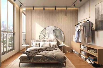 Bedroom Image of 1250 Sq.ft 3 BHK Apartment / Flat for sale in Godrej Emerald, Thane West Thane for Rs. 15000000