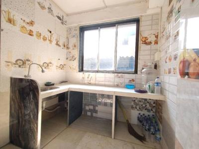 Kitchen Image of 600 Sq.ft 1 BHK Builder Floor for rent in Airoli Navi Mumbai for Rs. 16000