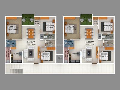 Image of 1685 Sq.ft 3 BHK Apartment / Flat for sale in Tiruchanur, Tirupathi for Rs. 7300000