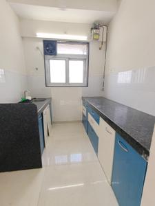 Kitchen Image of 560 Sq.ft 1 BHK Apartment / Flat for rent in Ashar Axis, Thane West Thane for Rs. 35000