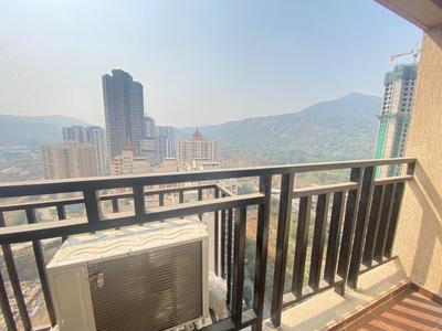 Balcony Image of 615 Sq.ft 1 BHK Apartment / Flat for sale in Raunak Bliss, Kasarvadavali Thane for Rs. 6499999