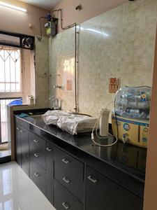 Kitchen Image of 600 Sq.ft 1 BHK Apartment / Flat for rent in  Mayflower, Thane West Thane for Rs. 25000