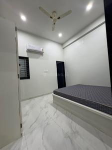 Bedroom Image of 1100 Sq.ft 2 BHK Builder Floor for rent in Mahalakshmi Nagar Indore for Rs. 26000