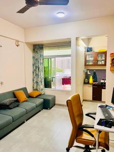 Hall Image of 758 Sq.ft 1 BHK Apartment / Flat for rent in Build Art Aarna Fortune, South Bopal Ahmedabad for Rs. 28000