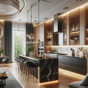 Kitchen Image of 6462 Sq.ft 6 BHK Builder Floor for sale in Roop Nagar New Delhi for Rs. 110000000