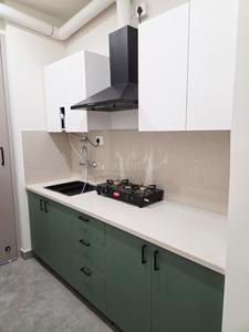 Kitchen Image of 850 Sq.ft 1 BHK Builder Floor for rent in Sector 15 Gurgaon for Rs. 35000