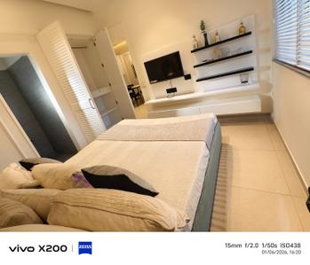 Bedroom Image of 955 Sq.ft 1 BHK Apartment / Flat for rent in Aryanparv Aarambh, Ujala Circle Ahmedabad for Rs. 26000