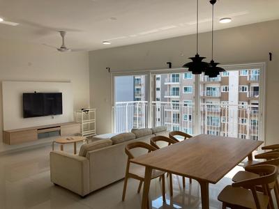Hall Image of 1355 Sq.ft 2.5 BHK Apartment / Flat for rent in L And T Raintree Boulevard, Sahakara Nagar Bengaluru for Rs. 65000