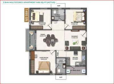 3 BHK Flat