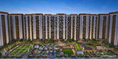 Image of 1356 Sq.ft 3 BHK Apartment / Flat for sale in Gini Vivante Phase 01, Kiwale, Pune for Rs. 9600000