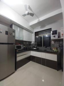Kitchen Image of 750 Sq.ft 2 BHK Apartment / Flat for rent in Runwal Eirene, Thane West Thane for Rs. 31000