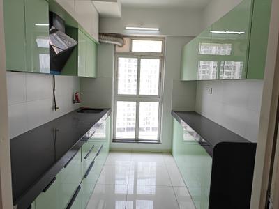 Kitchen Image of 1200 Sq.ft 3 BHK Apartment / Flat for rent in Godrej Emerald, Thane West Thane for Rs. 37000
