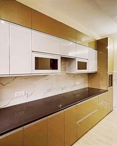 Kitchen Image of 3000 Sq.ft 4 BHK Builder Floor for rent in Sector 10 Gurgaon for Rs. 60000
