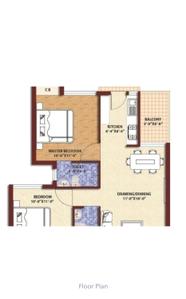 Image of 1150 Sq.ft 2 BHK Apartment / Flat for sale in Asnani Spring Valley Dew Phase 2, Rapadia Village, Bhopal for Rs. 3400000
