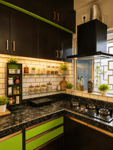 Kitchen Image of 923 Sq.ft 2 BHK Apartment / Flat for sale in Kaikhali Kolkata for Rs. 6000000