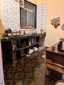 Kitchen Image of 600 Sq.ft 1 BHK Apartment / Flat for rent in Raj Residency CHS, Kharghar Navi Mumbai for Rs. 19000