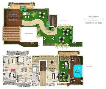 Image of 2000 Sq.ft 3 BHK Apartment / Flat for sale in Green Lotus Utsav, Gmada Aerocity, Mohali for Rs. 20500000