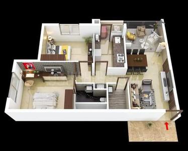 Image of 1080 Sq.ft 3 BHK Apartment / Flat for sale in Mathpurena, Raipur for Rs. 4500000