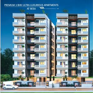 Image of 1600 Sq.ft 3 BHK Apartment / Flat for sale in Manewada, Nagpur for Rs. 7100000