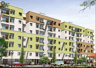 Image of 1050 Sq.ft 2 BHK Apartment / Flat for sale in Fortune Divine City Phase II, Misrod, Bhopal for Rs. 2850000