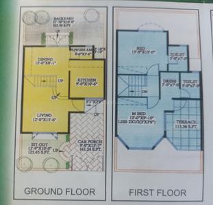 Floor Plan Image of 1500 Sq.ft 3 BHK Independent House for sale in Anandvalli Nashik for Rs. 10000000