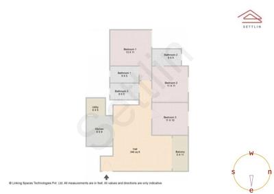 Image of 1499 Sq.ft 3 BHK Apartment / Flat for sale in Sobha Manhattan Towers Town Park Phase 1 W 4 And 5 by Sobha Limited, Yadavanahalli, Bengaluru for Rs. 21070000