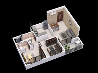 Image of 600 Sq.ft 1 BHK Apartment / Flat for sale in Bhagyashree Jai Malhar Apartment, Shedung, Navi Mumbai for Rs. 2999999
