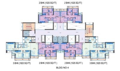 Image of 1810 Sq.ft 3 BHK Apartment / Flat for sale in Paradise Sai World City, Panvel, Navi Mumbai for Rs. 20000000