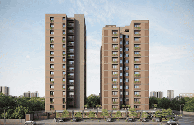 Image of 1980 Sq.ft 3 BHK Apartment / Flat for sale in Param Paarijat Celebration, Kudasan, Gandhinagar for Rs. 7700000