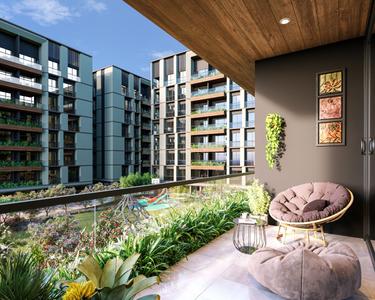 Balcony Image of 1380 Sq.ft 2 BHK Apartment / Flat for sale in Vesu Surat for Rs. 6700000