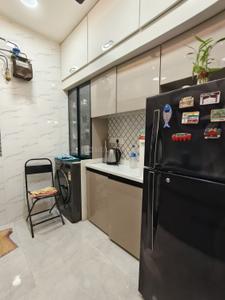 Kitchen Image of 600 Sq.ft 1 BHK Apartment / Flat for sale in Kalwa Thane for Rs. 7100000