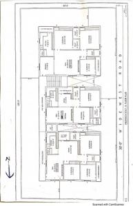Floor Plan Image of 1500 Sq.ft 3 BHK Apartment / Flat for sale in Hafeezpet Hyderabad for Rs. 9000000