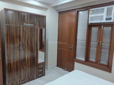 Bedroom Image of 500 Sq.ft 1 BHK Builder Floor for rent in Lajpat Nagar New Delhi for Rs. 24000
