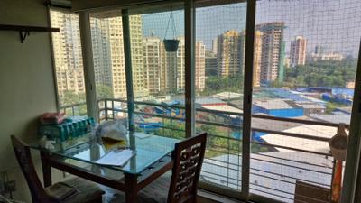 Balcony Image of 450 Sq.ft 1 BHK Apartment / Flat for sale in Gurukrupa Marina Enclave, Malad West Mumbai for Rs. 12000000