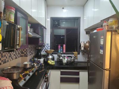 Kitchen Image of 750 Sq.ft 1 BHK Apartment / Flat for rent in Haware Citi, Kasarvadavali Thane for Rs. 16002