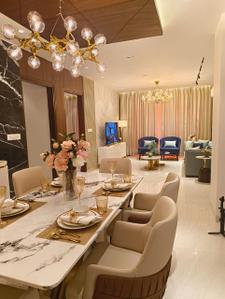 Hall Image of 1500 Sq.ft 3 BHK Apartment / Flat for rent in N K Savitry Greens, Nabha Zirakpur for Rs. 53000