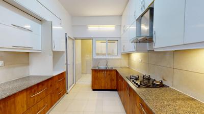 Kitchen Image of 1995 Sq.ft 3 BHK Apartment / Flat for sale in G Corp The Icon, Thanisandra Bengaluru for Rs. 27300001