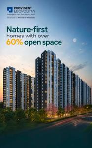 Image of 1057 Sq.ft 2 BHK Apartment / Flat for sale in Provident Ecopolitan, Gummanahalli, Bengaluru for Rs. 12100000