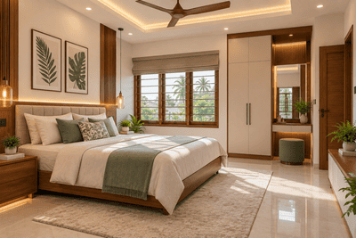 Bedroom Image of 2000 Sq.ft 3 BHK Independent House for sale in Koorkenchery Thrissur for Rs. 11800000