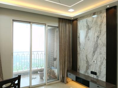 Living Room Image of 760 Sq.ft 1 BHK Apartment / Flat for rent in Kasarvadavali Thane for Rs. 18500
