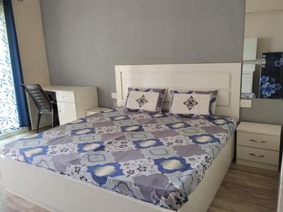 Bedroom Image of 435 Sq.ft 1 RK Studio for rent in Paramount Golfforeste Oak &amp; Pine, Surajpur Greater Noida for Rs. 15000